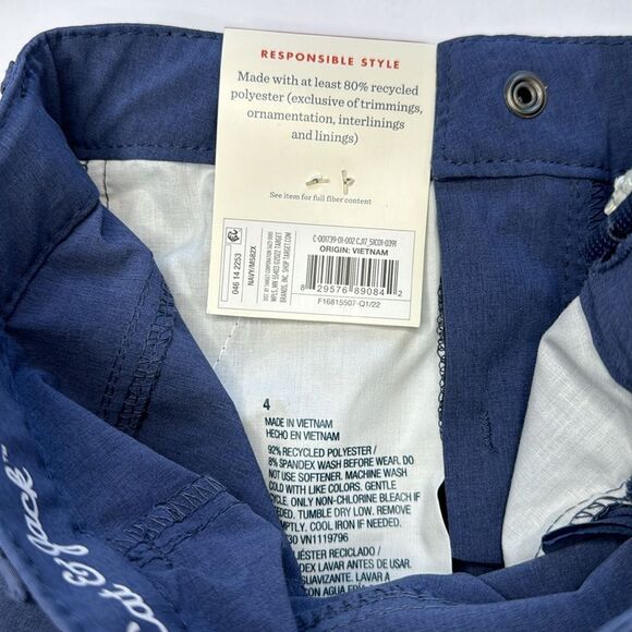 Cat & Jack Boys Navy Blue Flat-Front Shorts Size 4 - Picture 3 of 4